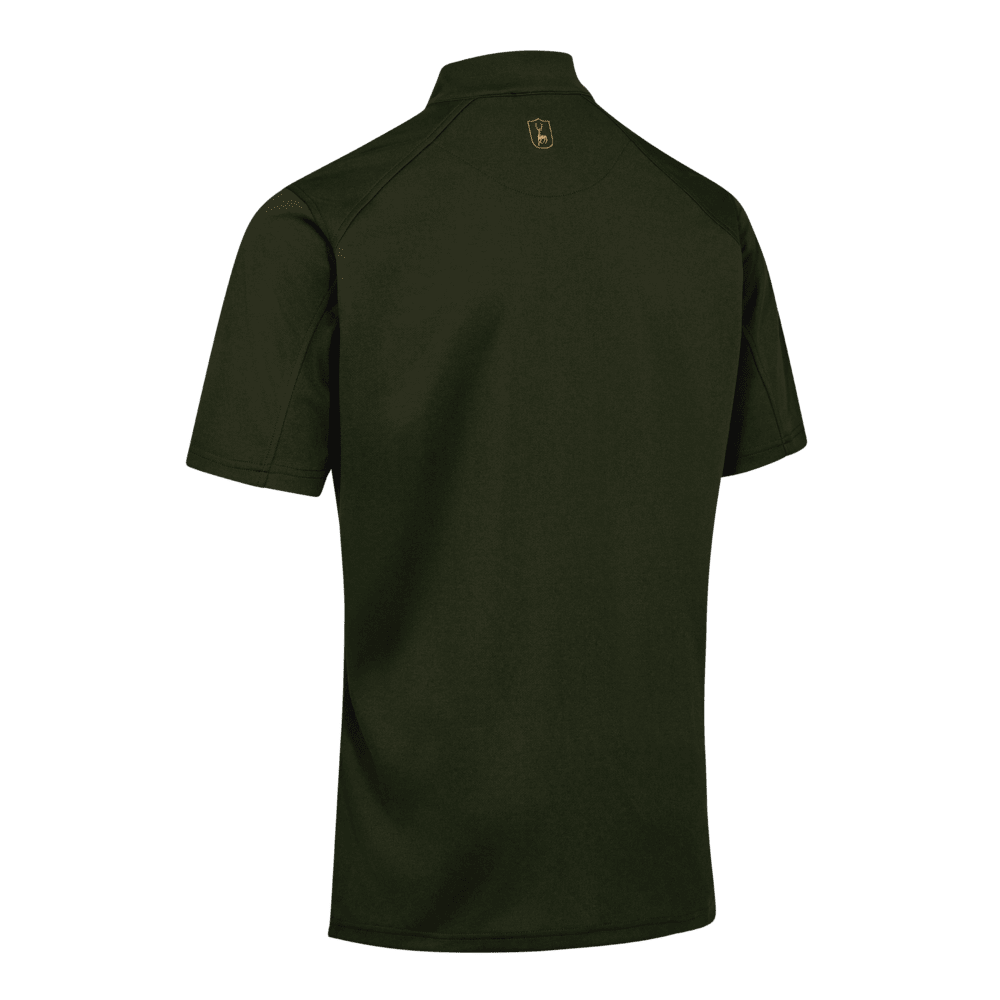 Rückansicht des Deerhunter Climate ½-Zip T-Shirts mit 37.5® Technology, funktionelles Kurzarmshirt für Jagd, Trekking und Freizeit