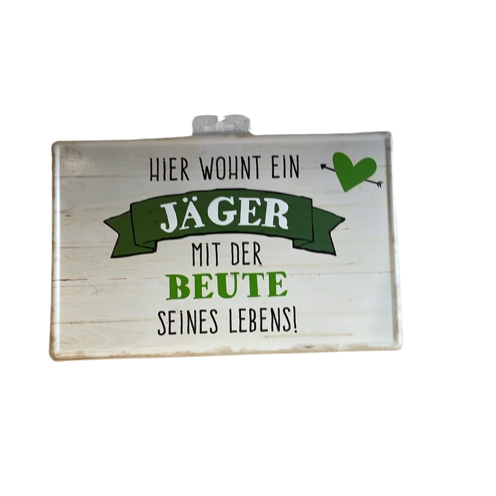 Türschild Jäger