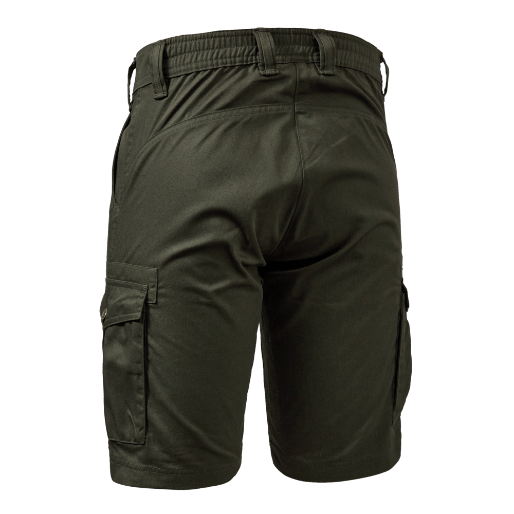 Rückansicht der Deerhunter Lady Atlas Shorts mit komfortabler Passform und praktischen Taschen, Damen Jagdshorts für Revier und Freizeit