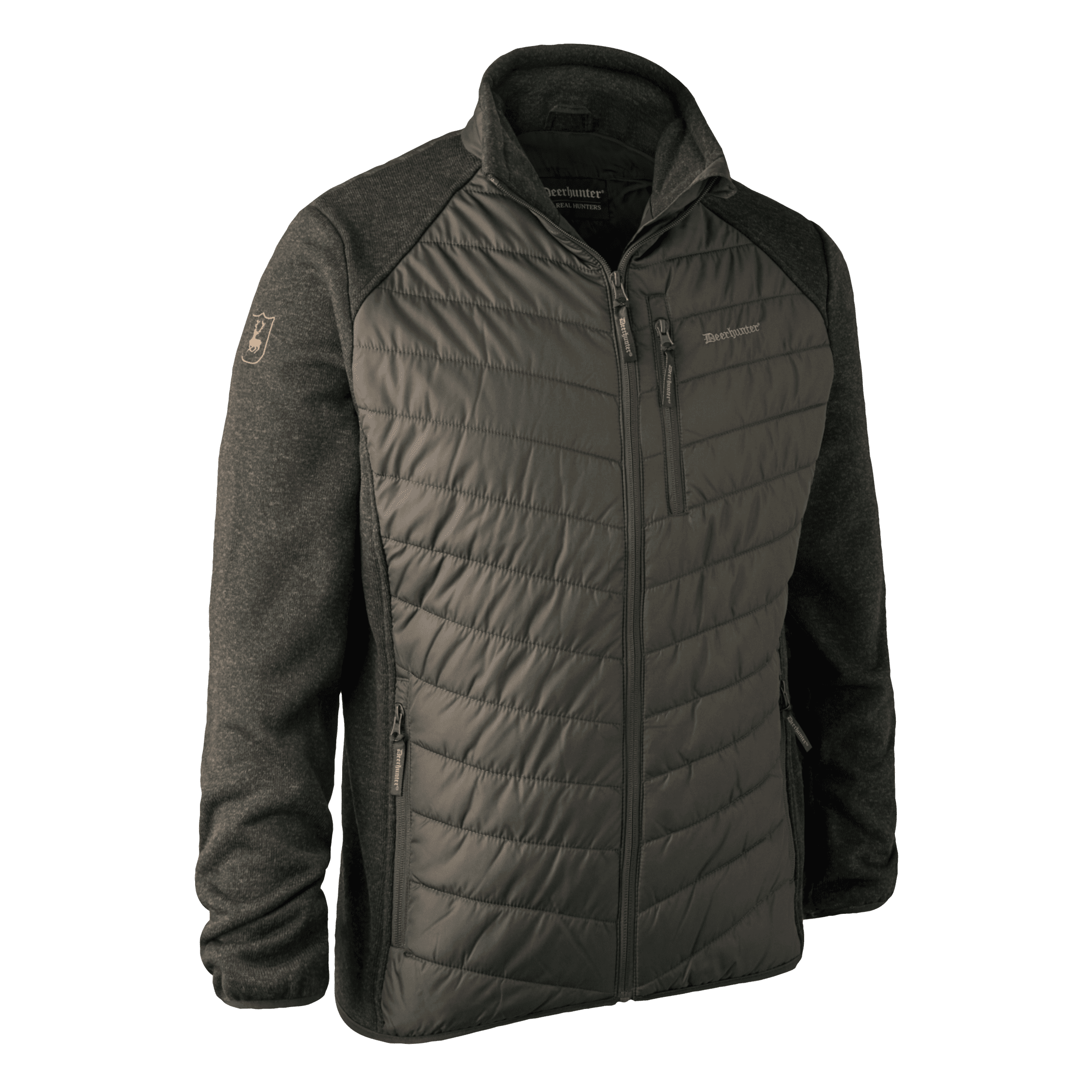 Moor Wattierte Jacke mit Strick Moor Wattierte Jacke mit Strick