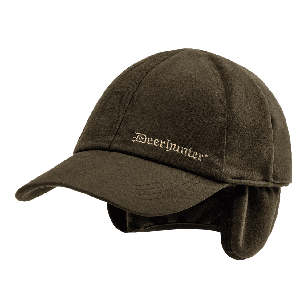 Deerhunter Game Cap mit Ohrenwärmer für Jagd und Outdoor-Einsätze, geräuscharme Jagdkappe mit zusätzlichem Kälteschutz