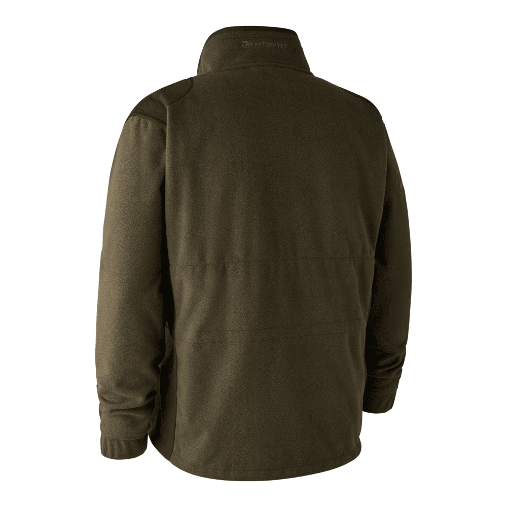 Rückansicht der Deerhunter Gamekeeper Shooting Jacke mit wetterfestem Material und komfortabler Passform für Jäger und Sportschützen