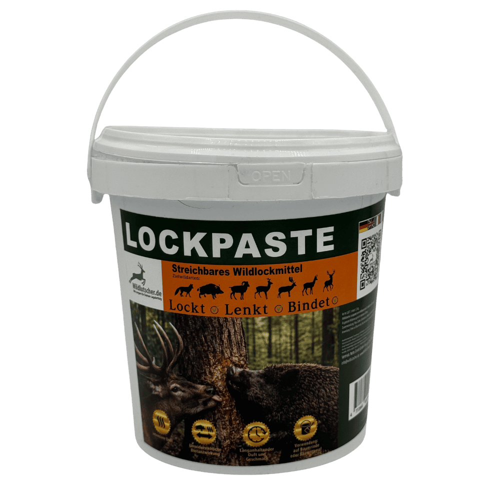 Wildlutscher Lockpaste streichbares Wildlockmittel für Jagd, Kirrung, Malbaum und gezielte Wildlenkung im Revier